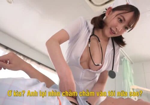 Nữ y tá vú to và anh bệnh nhân may mắn